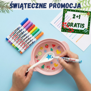 Wodne Mazusie - Zestaw do tworzenie rysunków na wodzie (12 markerów + Łyżka)